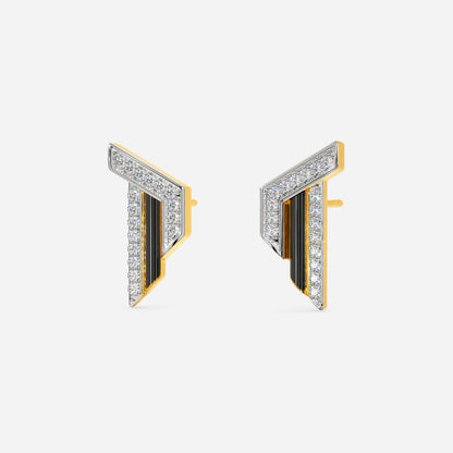 Slay in Stripe Diamond Earrings