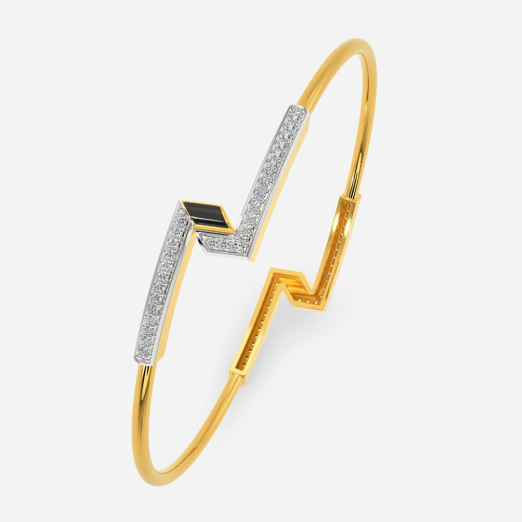 Slay in Stripe Diamond Bangles