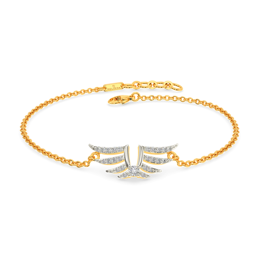 Feathering Around Diamond Bracelets