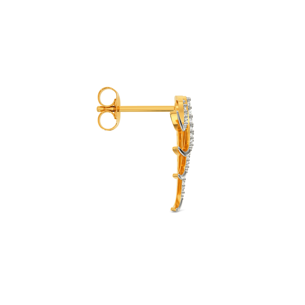 Frazzle Your Feathers Diamond Earrings