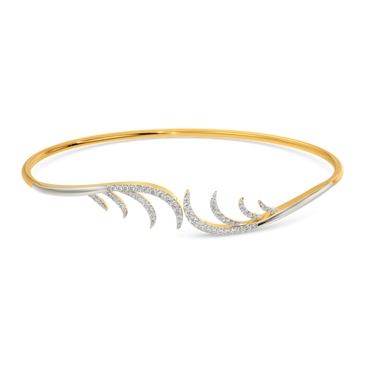 Feather Party Diamond Bangles