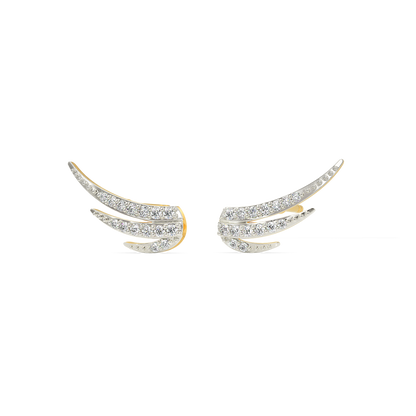 Feather It Up Diamond Earrings