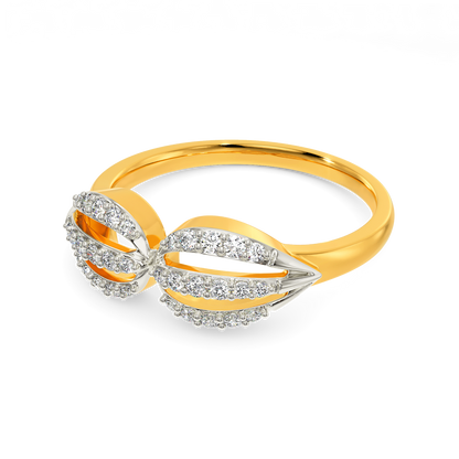 Opulent Ruffle Diamond Rings