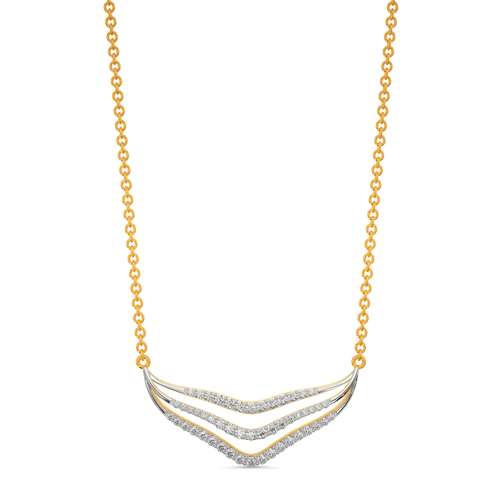 Bold Flounce Diamond Necklaces
