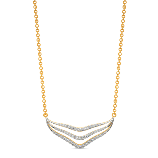 Bold Flounce Diamond Necklaces
