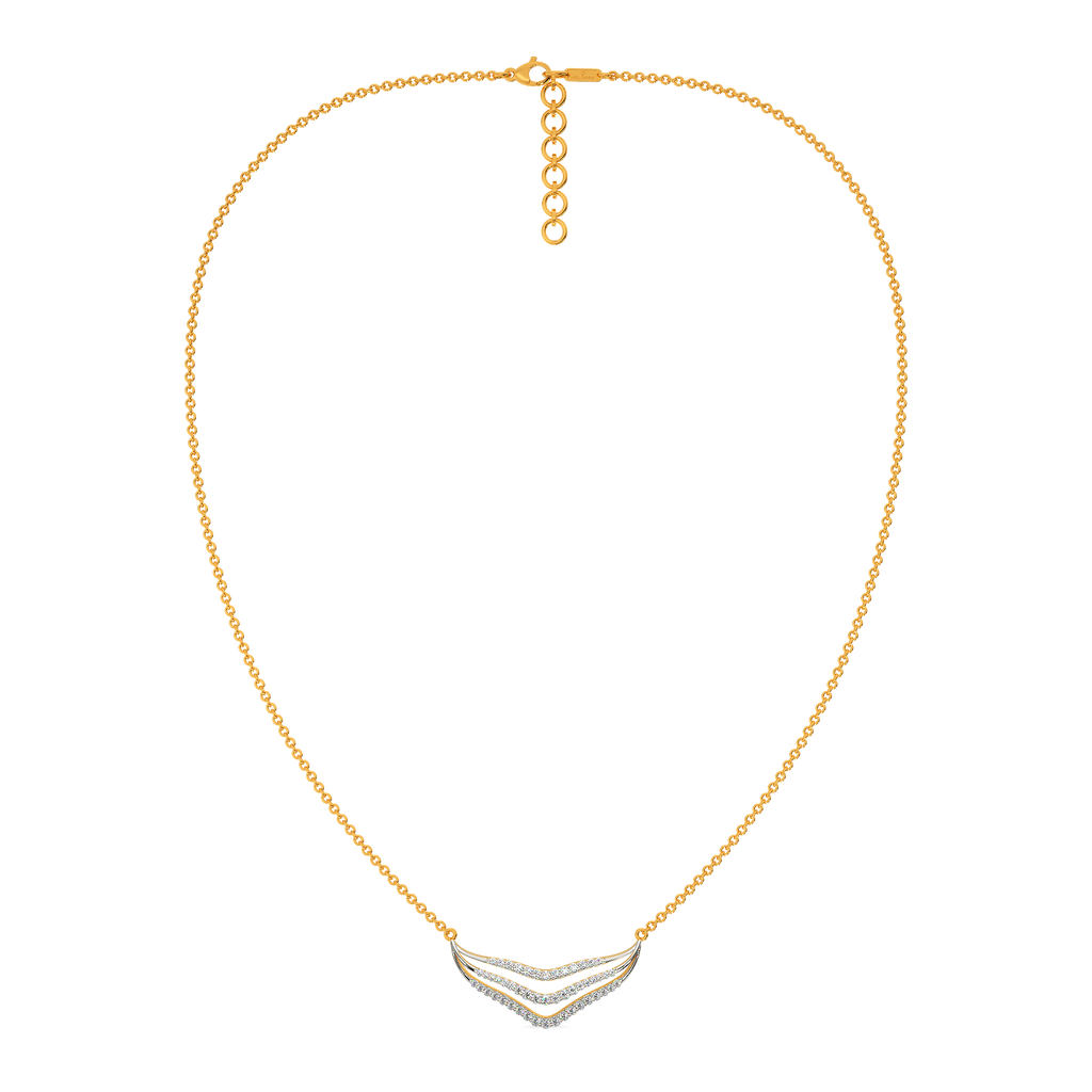 Bold Flounce Diamond Necklaces