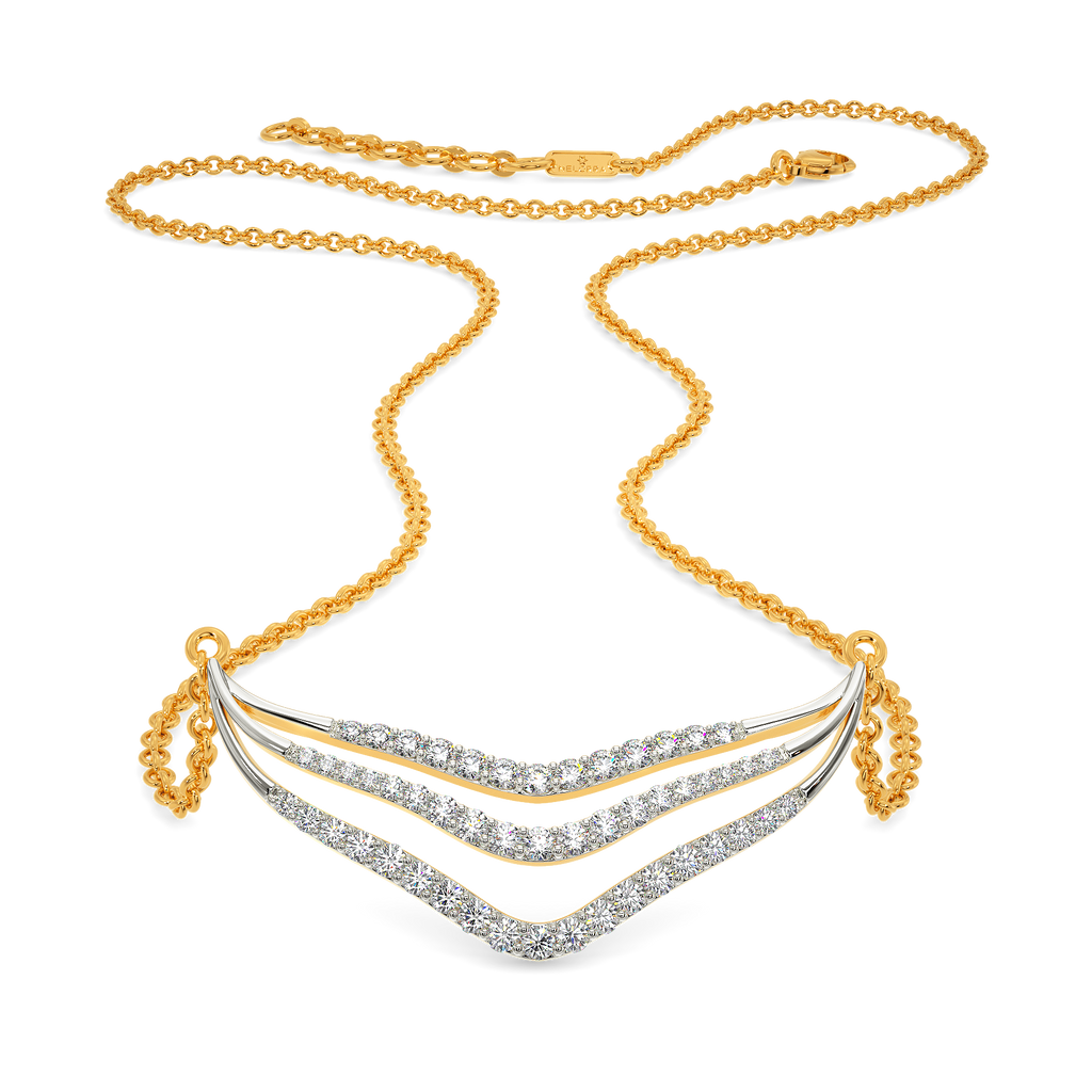 Bold Flounce Diamond Necklaces