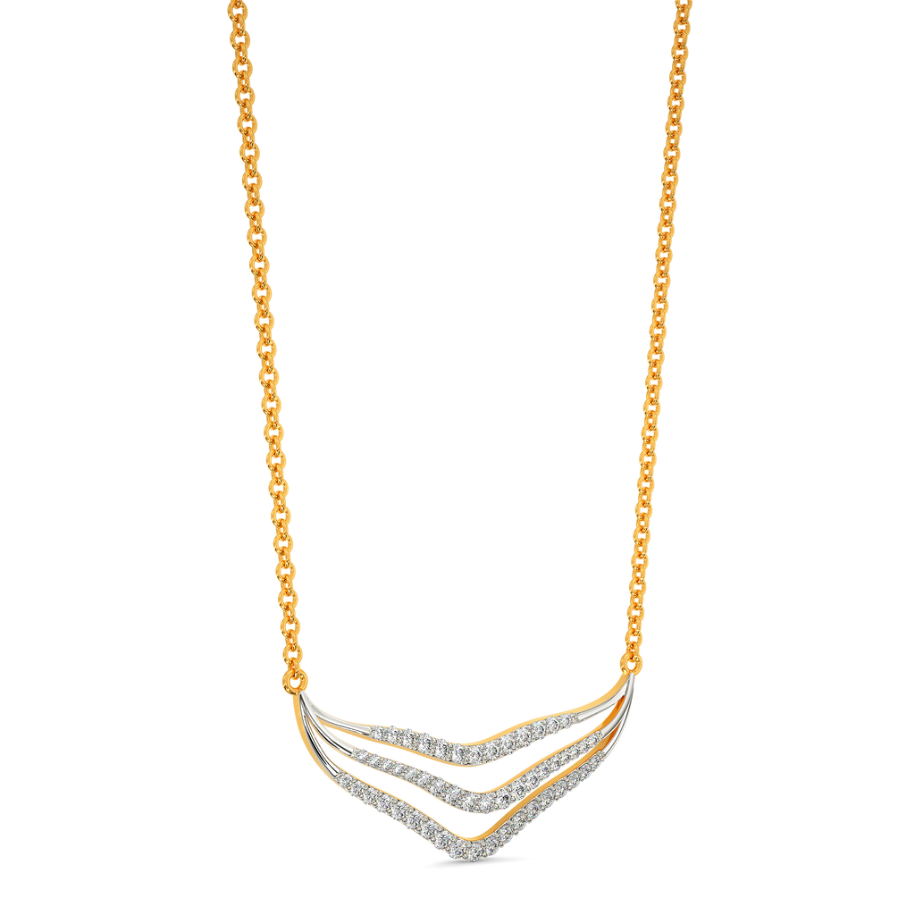 Bold Flounce Diamond Necklaces