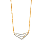 Bold Flounce Diamond Necklaces