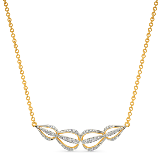 Flouncy Bliss Diamond Necklaces