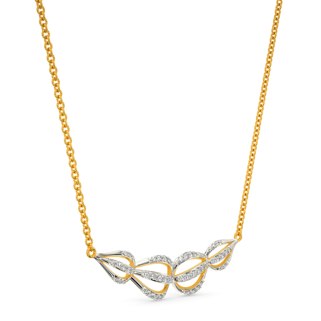 Flouncy Bliss Diamond Necklaces