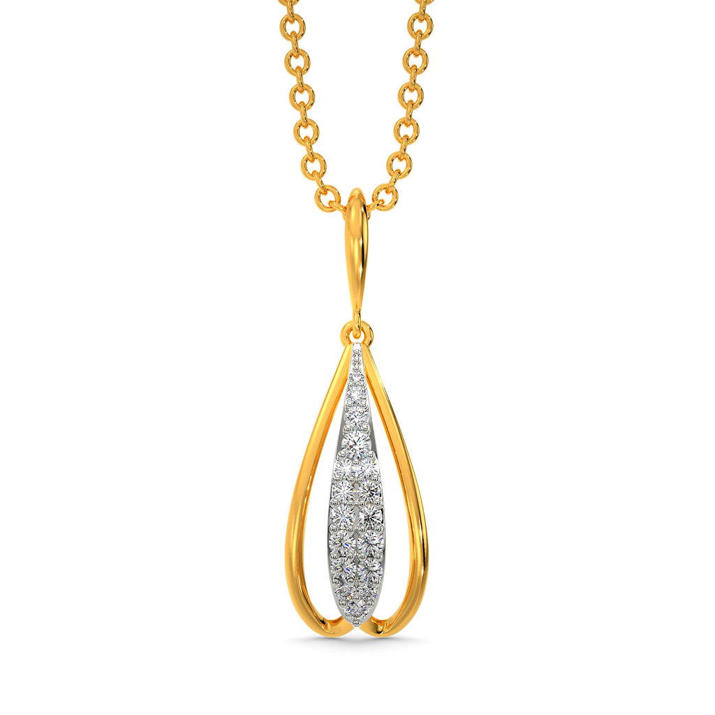 Puffy Trail Diamond Pendants