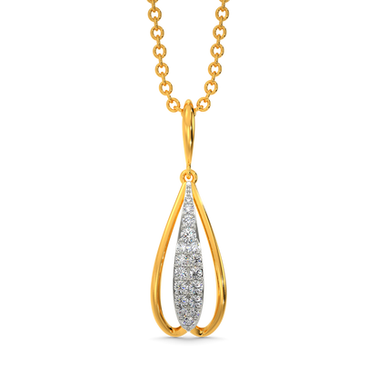 Puffy Trail Diamond Pendants