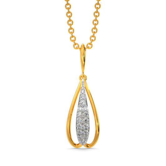 Puffy Trail Diamond Pendants