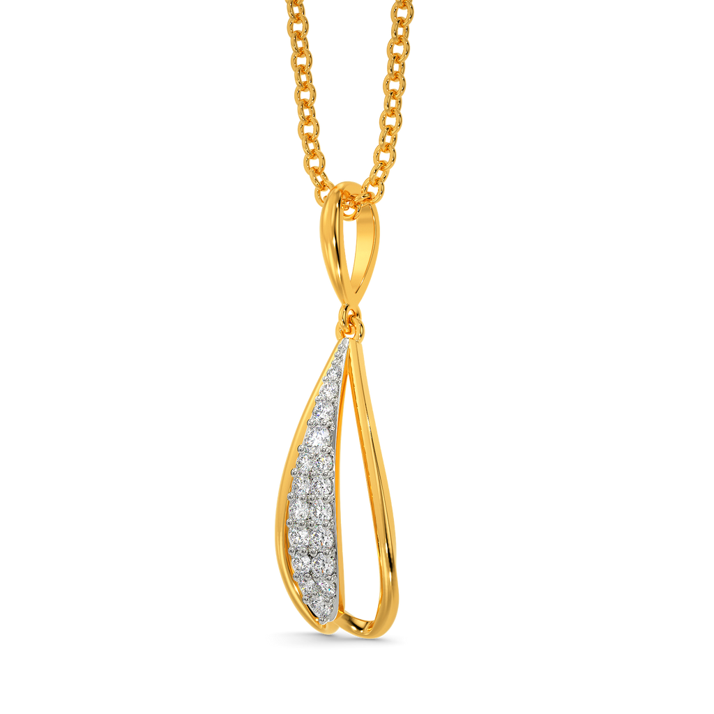 Puffy Trail Diamond Pendants