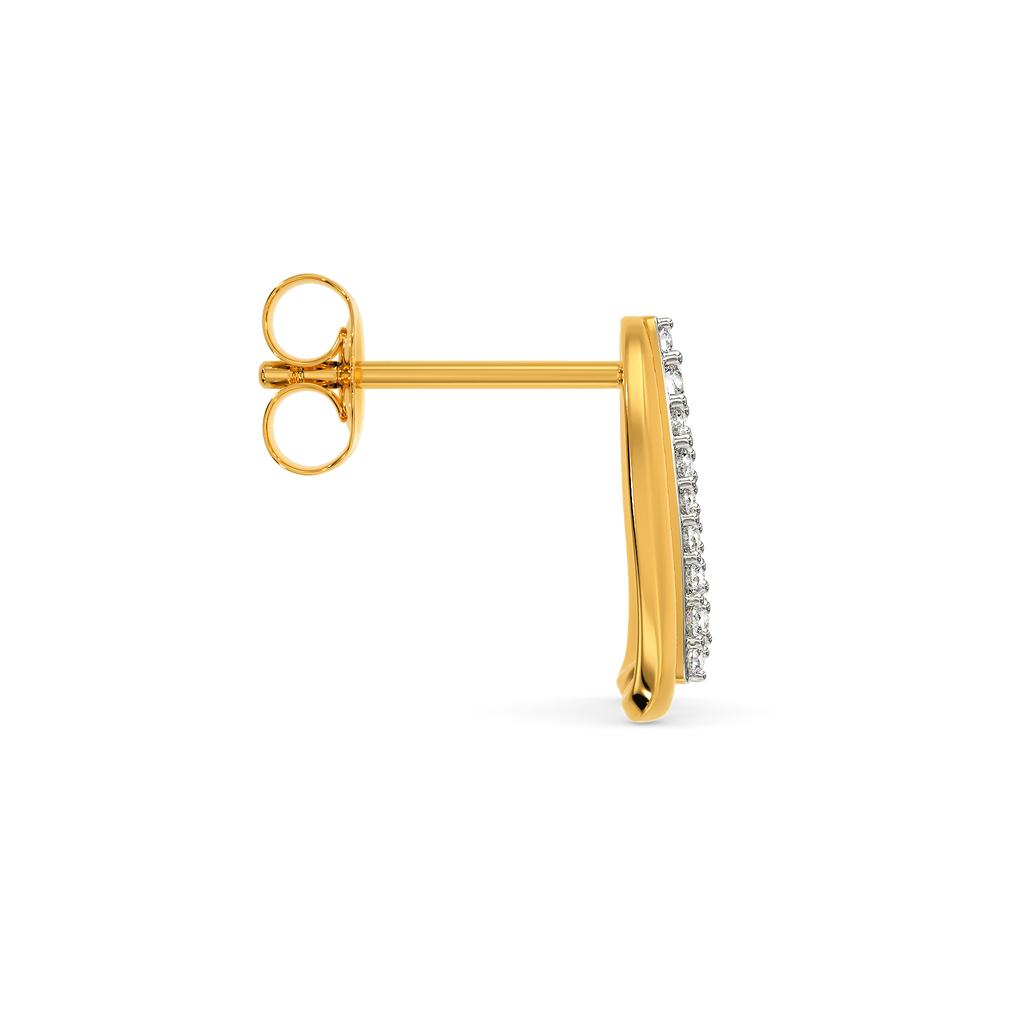 Puffy Trail Diamond Earrings