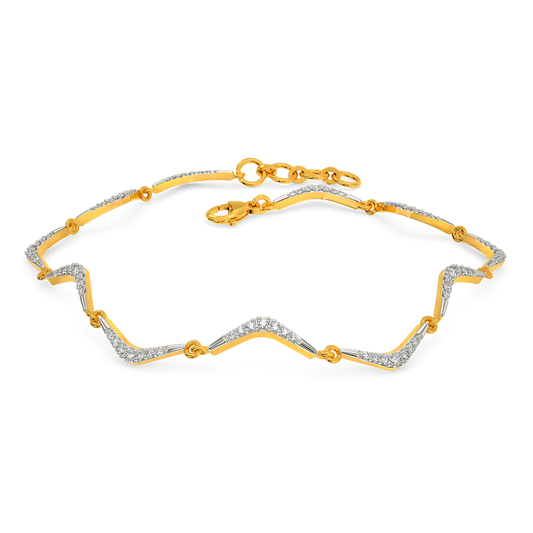 Edgy Buoyant Diamond Bracelets