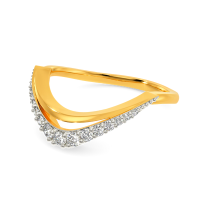 Edgy Buoyant Diamond Rings