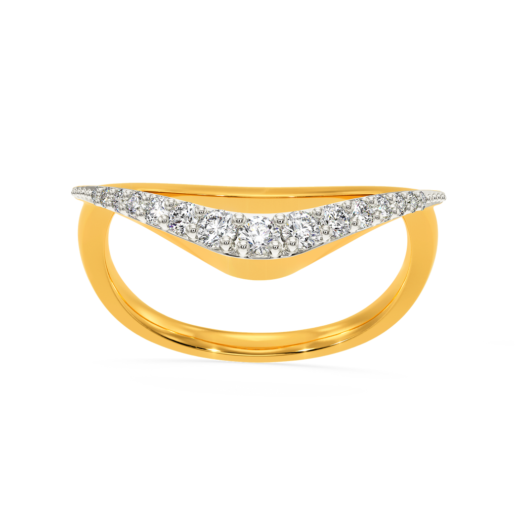 Edgy Buoyant Diamond Rings