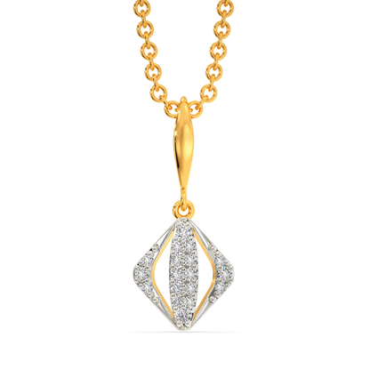 Edgy Buoyant Diamond Pendants