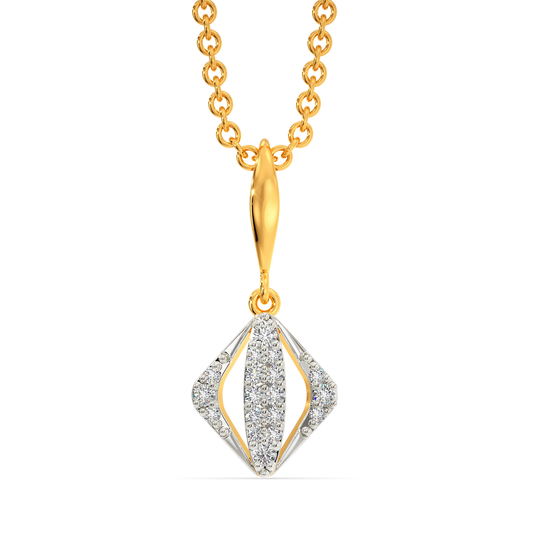 Edgy Buoyant Diamond Pendants