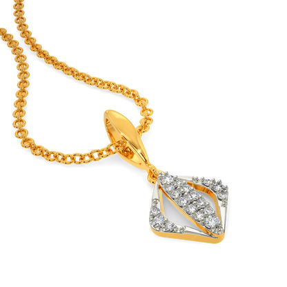 Edgy Buoyant Diamond Pendants