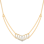 Dramatic Bounce Diamond Necklaces