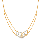 Dramatic Bounce Diamond Necklaces