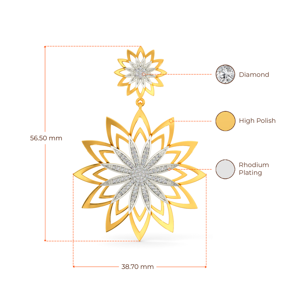 My Dahlia Diamond Earrings