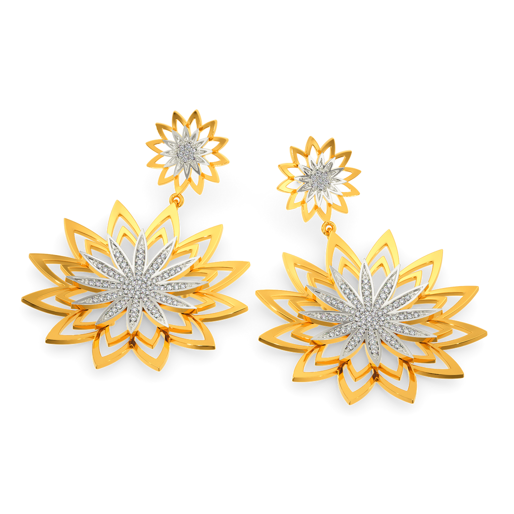 My Dahlia Diamond Earrings