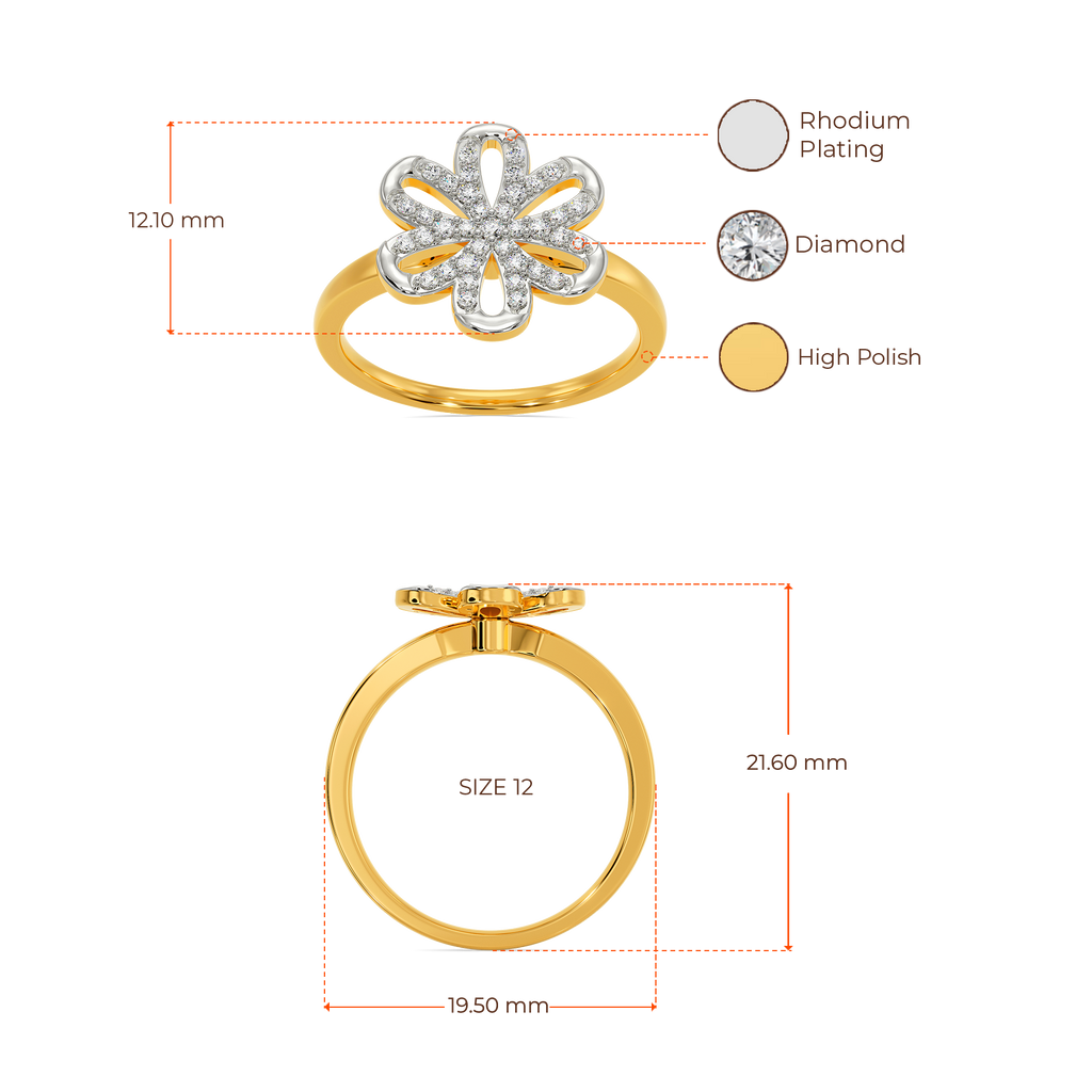 Hyacinth's Glory Diamond Rings