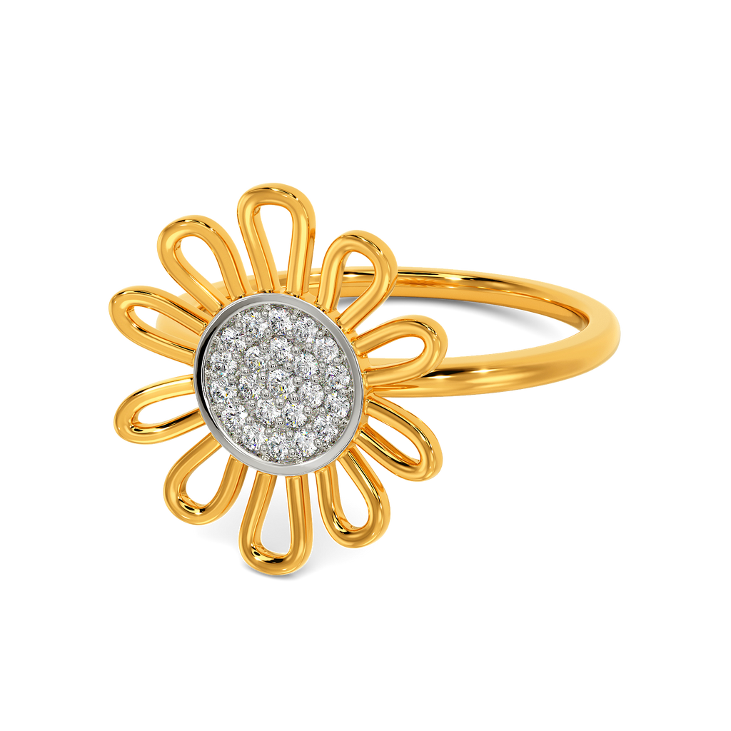 Sunflower Season Diamond Rings