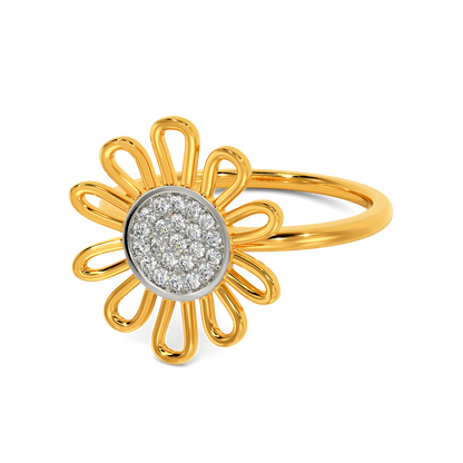 Sunflower Season Diamond Rings