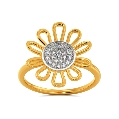 Sunflower Season Diamond Rings
