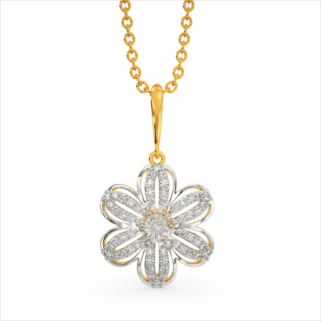 Dreamy Clematis Diamond Pendants