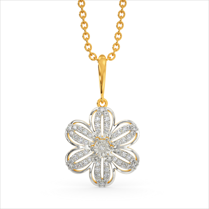 Dreamy Clematis Diamond Pendants