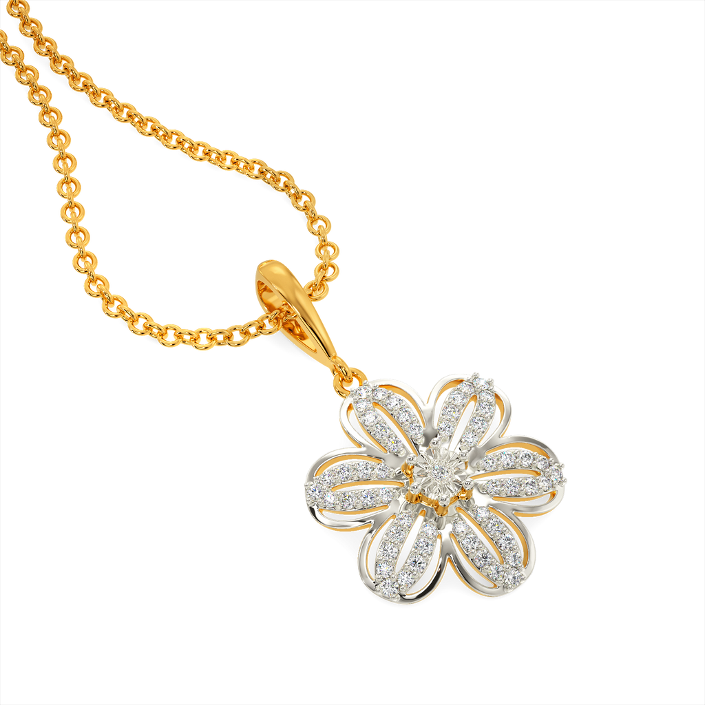 Dreamy Clematis Diamond Pendants