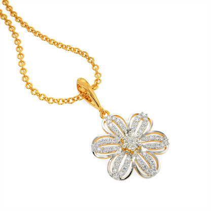 Dreamy Clematis Diamond Pendants