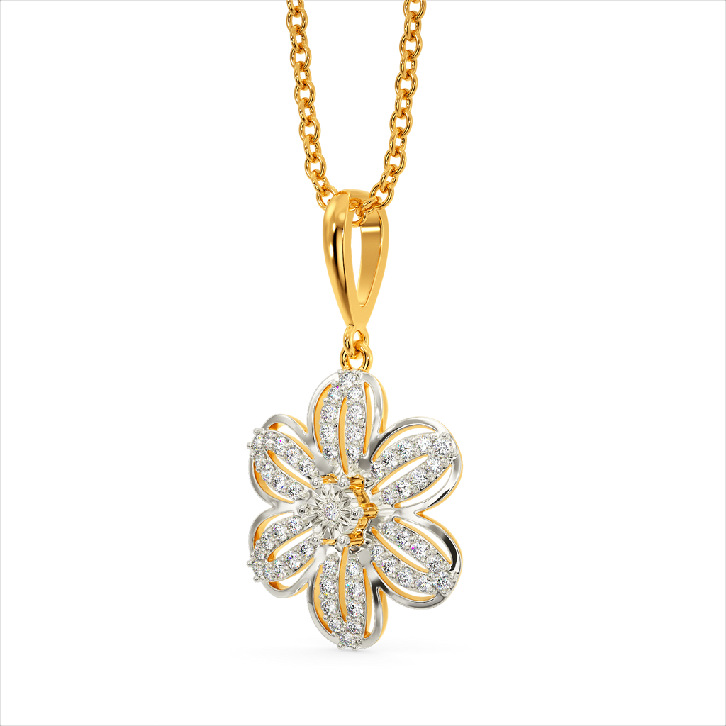 Dreamy Clematis Diamond Pendants