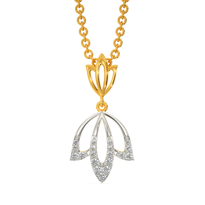 Tune Of The Lotus Diamond Pendants