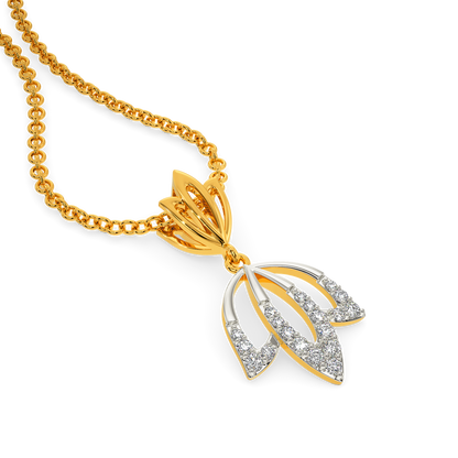 Tune Of The Lotus Diamond Pendants