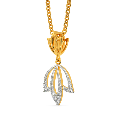 Tune Of The Lotus Diamond Pendants