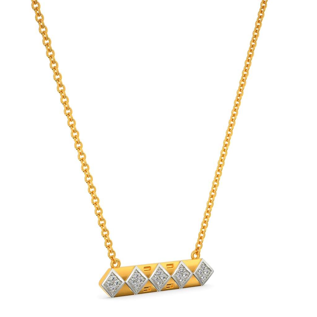 Sturdy Stitches Diamond Necklaces