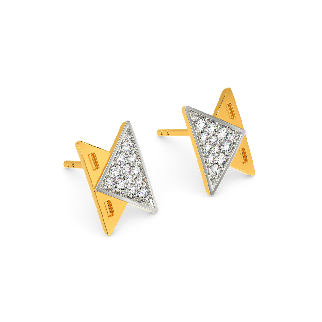 Sturdy Stitches Diamond Earrings