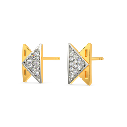 Sturdy Stitches Diamond Earrings