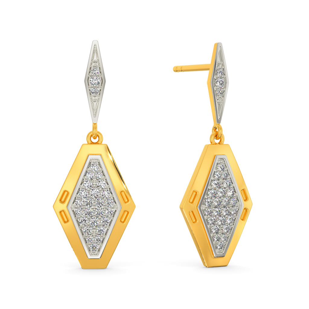 Militaristic Diamond Earrings