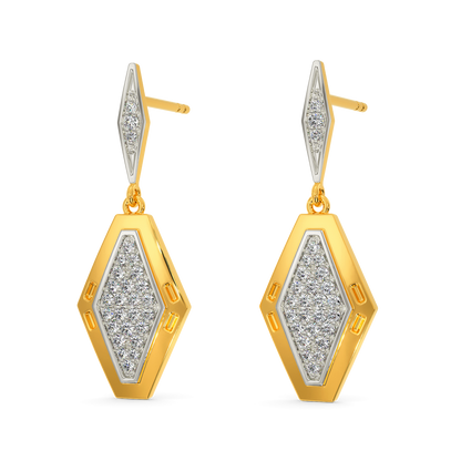 Militaristic Diamond Earrings