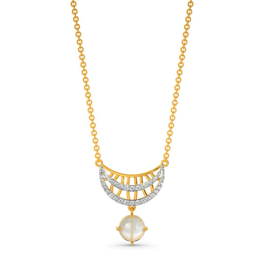 Quartz Aura Diamond Necklaces