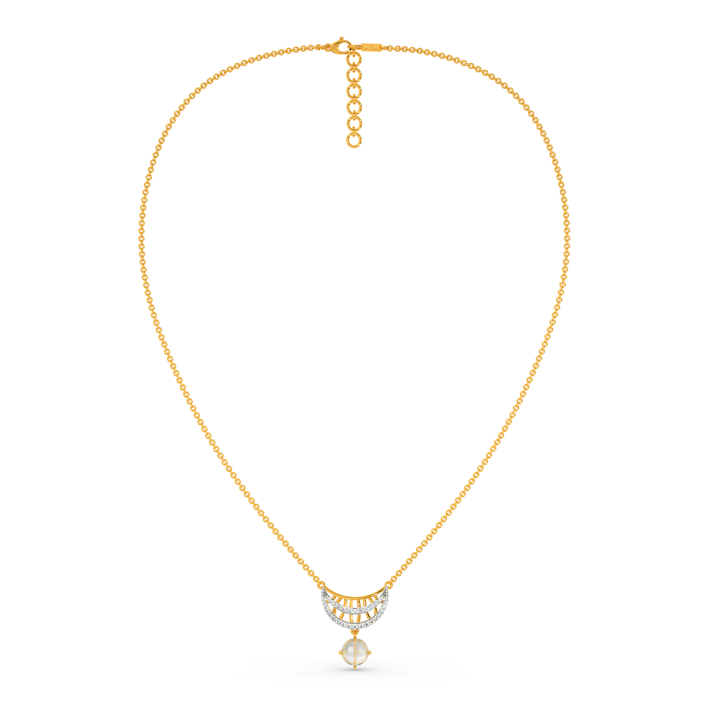 Quartz Aura Diamond Necklaces