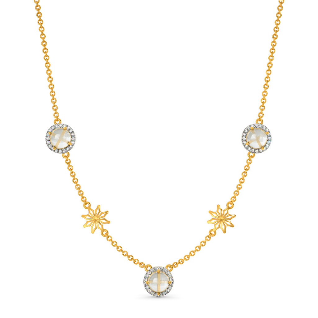 White Halo Diamond Necklaces